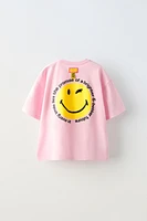 TEXTURED PRINT SMILEYWORLD ® T-SHIRT