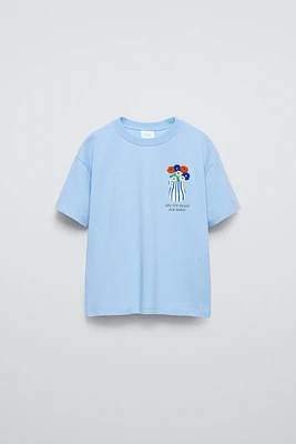 FLORAL EMBROIDERY T-SHIRT