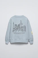 “PARIS” DOG PRINT SWEATSHIRT