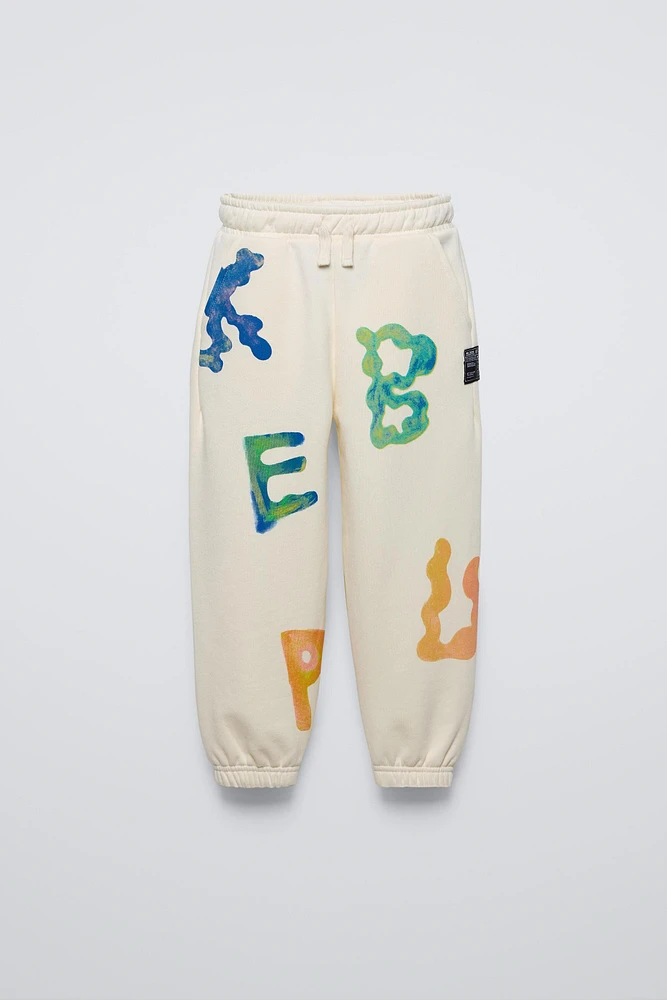 LETTER PRINTED JOGGERS