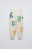 LETTER PRINTED JOGGERS