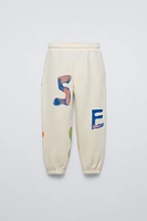 LETTER PRINTED JOGGERS