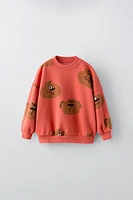 BEAR PRINT SWEATSHIRT