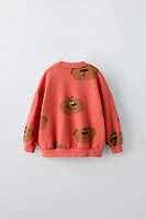 BEAR PRINT SWEATSHIRT