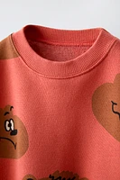 BEAR PRINT SWEATSHIRT