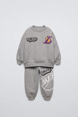 LOS ANGELES LAKERS NBA © SWEATSHIRT AND JOGGERS MATCHING SET