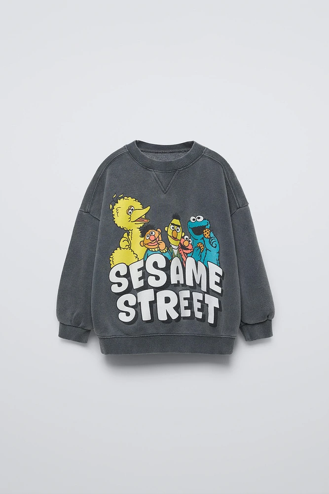 SESAME STREET © WASHED EFFECT SWEATSHIRT