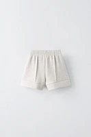 CENTRAL SEAM SHORTS WITH TEXT