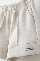 CENTRAL SEAM SHORTS WITH TEXT