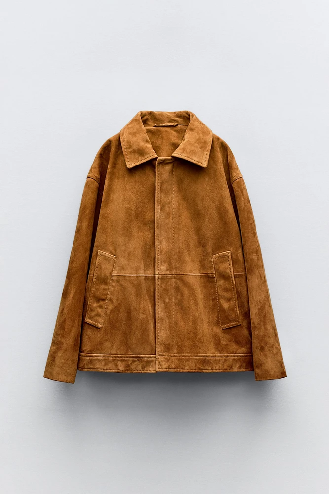 100% SUEDE LEATHER JACKET