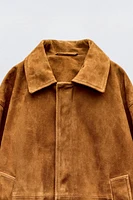 100% SUEDE LEATHER JACKET