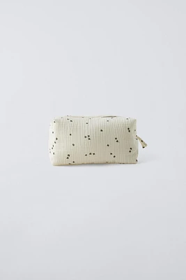 MUSLIN TOILETRY BAG WITH BIRDS