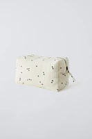 MUSLIN TOILETRY BAG WITH BIRDS