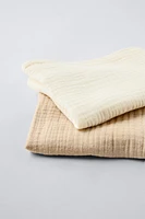 TWO-PACK OF BASIC MUSLIN SWADDLES