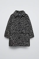 LONG ANIMAL PRINT COAT