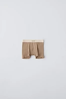 6 YEARS/ THREE-PARCK OF RIB LABEL BOXERS