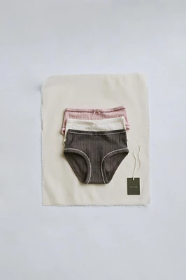 TIMELESZ – PACK OF THREE PAIRS TOPSTITCH UNDERWEAR