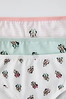 2-6 YEARS/ THREE PACK OF MINNIE MOUSE © DISNEY UNDERWEAR