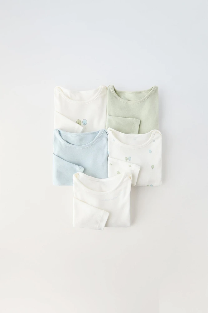 FIVE-PACK OF TREE ROMPERS