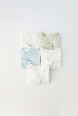 FIVE-PACK OF TREE ROMPERS