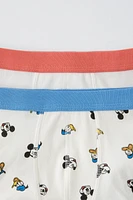 3-6 YEARS/ TWO PACK OF MICKEY MOUSE AND FRIENDS © DISNEY BOXERS