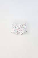 3-6 YEARS/ FIVE-PACK ANIMAL BOXER SHORTS