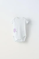 1 MONTHS - 3 YEARS/ FIVE-PACK OF ANIMAL BODYSUITS