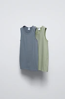 6- YEARS/ TWO-PACK OF SLEEVELESS SHIRTS