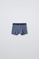 6-14 YEARS/ THREE-PACK OF RIB LABEL BOXERS