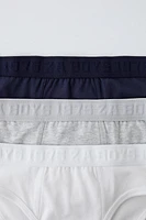 6-14 YEARS/ THREE-PACK OF TEXT UNDERWEAR