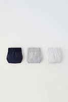 6-14 YEARS/ THREE-PACK OF TEXT UNDERWEAR