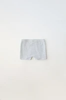 6-14 YEARS/ FIVE-PACK OF PLAID AND STRIPED BOXERS