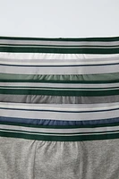 6- YEARS/ FIVE-PACK OF STRIPED BOXERS