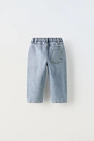 RELAXED FIT DRAWSTRING JEANS