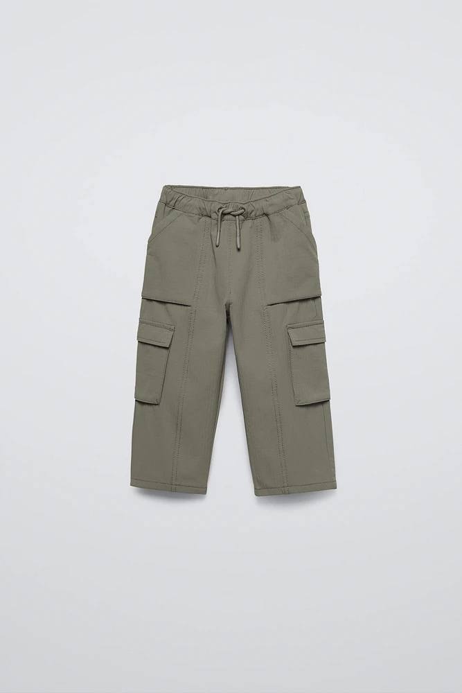 STRUCTURED TECHNICAL FABRIC LINED PANTS