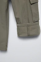 STRUCTURED TECHNICAL FABRIC LINED PANTS