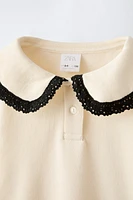 PETER PAN COLLAR SWEATSHIRT