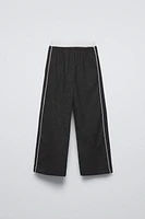 CHECKERED DOUBLE WAISTBAND PANTS