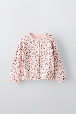 FLORAL KNIT JACKET