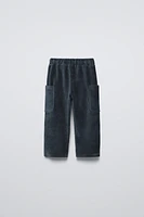 WIDE WALE CORDUROY LABEL PANTS