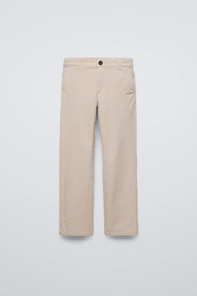 BASIC SLIM FIT CHINO PANTS