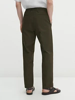 Jogger fit poplin trousers