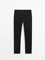 100% linen trousers