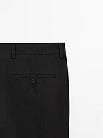 100% linen trousers