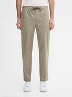 Jogger fit poplin trousers