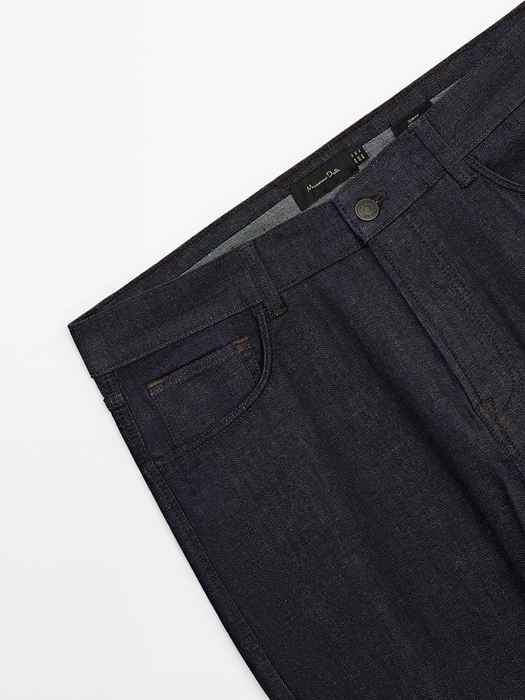 Faded effect slim fit jeans