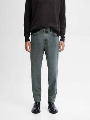 Tapered-fit jeans