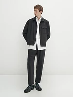 100% wool smart co-ord trousers