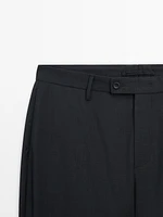 100% wool smart co-ord trousers