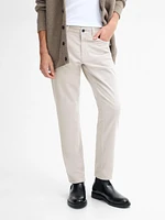 Tapered fit corduroy trousers